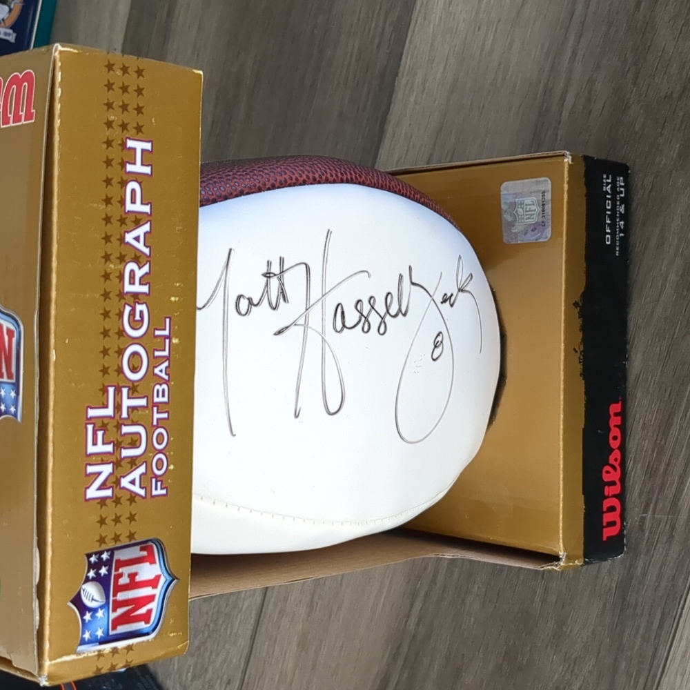 Seattle Seahawks Matt Hasselbeck autographed football